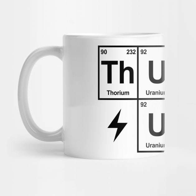 Thunder Up, Periodic Table - White by KFig21